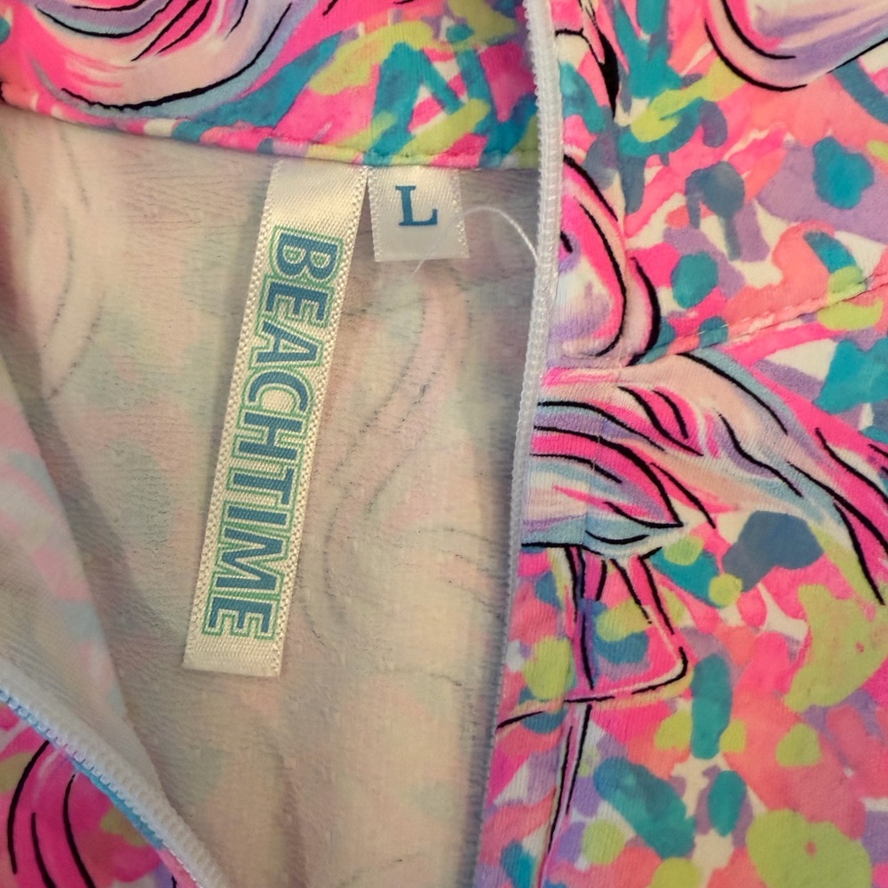 Beachtime Flamingo Print Cover Up - Picture 4 of 8
